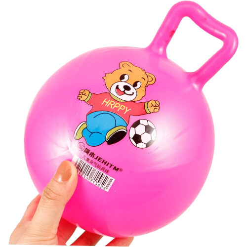 4 pelotas saltarinas con mango de PVC 2