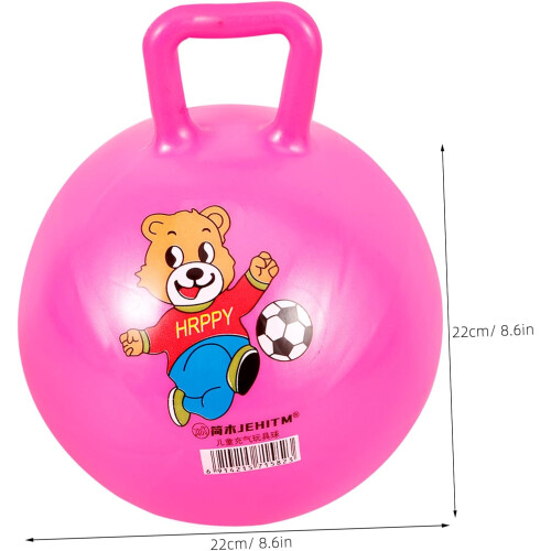 4 pelotas saltarinas con mango de PVC 1