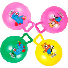 4 pelotas saltarinas con mango de PVC