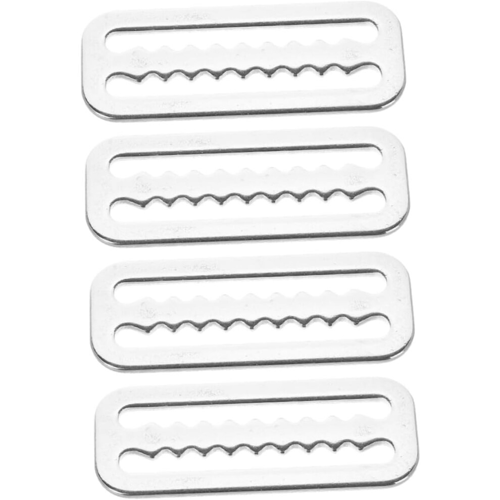 4 Hebillas De Acero Inoxidable Para Buceo, Correas De Buceo, Topes Deslizantes De Metal.-image