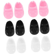 6 pares de minizapatos para muñecas, decoración de zapatos en miniatura para manualidades.