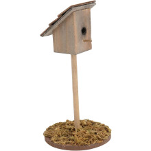 1 pieza de casa de pájaros en miniatura para exteriores, decoración para casa de muñecas, microadorno de jardín