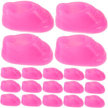 50 pares de zapatos de patito amarillo para muñecas, ropa y zapatos.