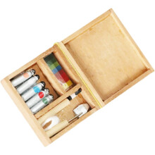 Caja de pintura para casa de muñecas en miniatura, accesorios, modelo de juguete para escenas de minicasas para juego creativo y decoración.