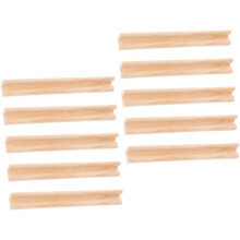 Soportes para dominó de madera natural, bandejas de madera para dominó de 19 cm, base en ángulo para bases de dominó de escritorio.