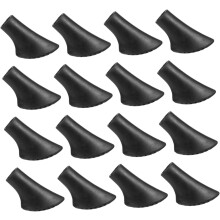 20 piezas de repuesto para puntas de bastón, almohadillas para los pies de bastón, muletas, puntas de plástico, repuestos para puntas de bastón