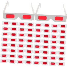 Juego de gafas 3D para San Valentín, gafas de sol rojas y gafas de papel para niños, gafas de película para entretenimiento