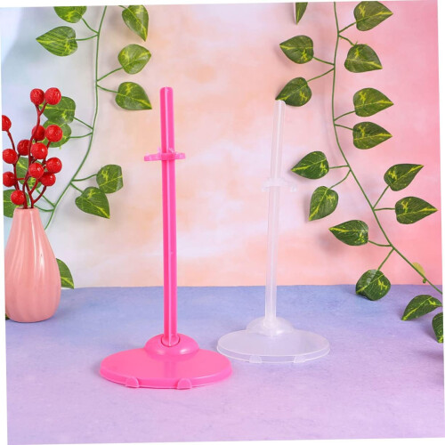 Toddmomy 8 Percheros Miniatura Para Muñecas – Soporte De Exhibición Resistente Para Vestidos De Casa De Muñecas