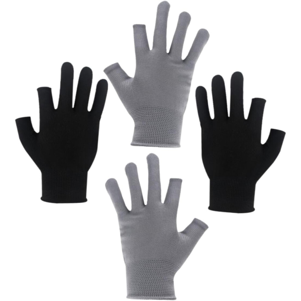 Guantes De Ciclismo De Invierno Antideslizantes, De Nailon EláStico, CóModos Y Para Actividades Al Aire Libre, Para Pesca Y ConduccióN.-image