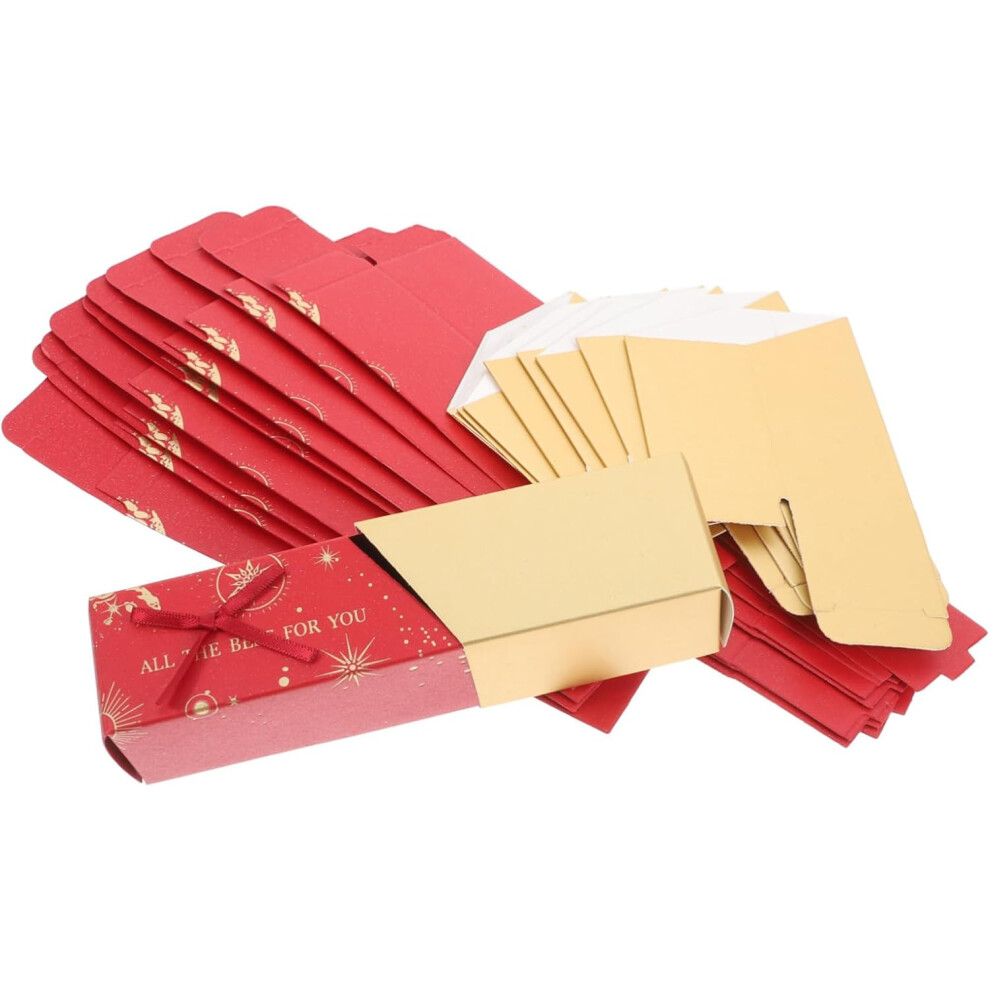 Cajas De Bombones Para Boda, 10 Unidades, Rectangulares, Con Nudo De Mariposa, VersáTiles, Para Fiestas De Bodas.-image