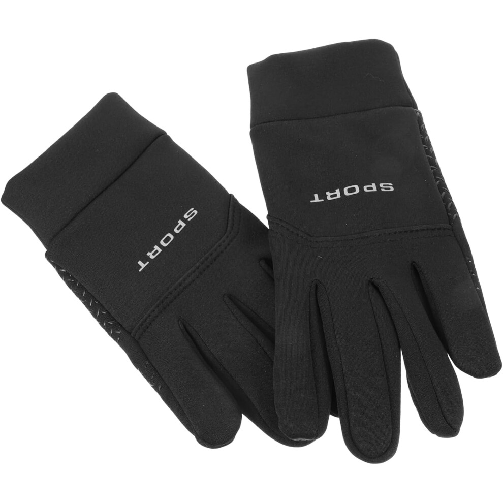 Guantes TéRmicos Para Hombre Con Pantalla TáCtil, Dedos Completos, Resistentes Al Viento Y Al Agua, Para Fitness, No Para Ciclismo.-image
