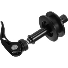 Tensor de cadena ajustable negro para bicicletas. Suministros y accesorios para cadenas.