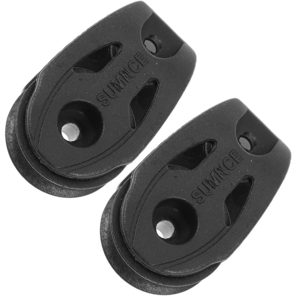 Bloque De Polea De Nailon Para Kit De Polea De Kayak Y Vela, Abrazadera De Cuerda Marina Resistente Y Giratoria Para Uso En Exteriores-image