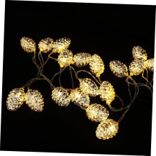 Guirnalda de luces LED navideñas con forma de copo de nieve, luces decorativas creativas para Navidad, 1 juego