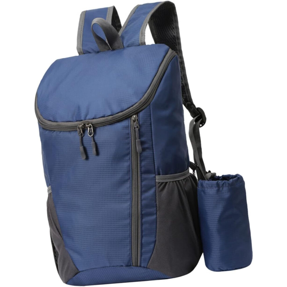 Mochila De Camping Ultraligera, Resistente Al Agua Y Al Desgarro, Con Correas De Hombro Anchas Y Plegables Para Actividades Al Aire Libre.-image