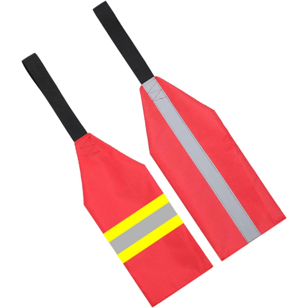 Juego De Banderas De Seguridad Para Kayak, Tela Oxford, Tiras Reflectantes, Para Remolque De Canoa, Para Mayor Seguridad.-image