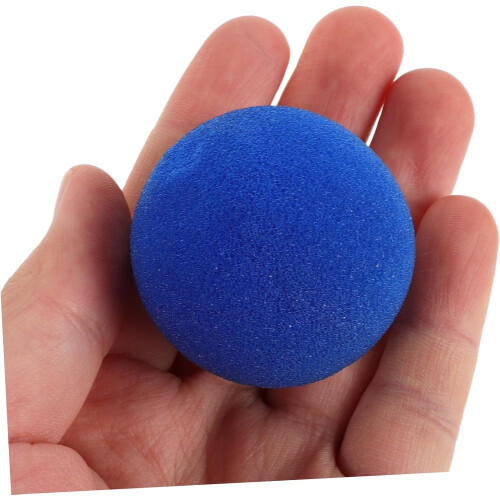 10 bolas de esponja redondas azules para trucos 2