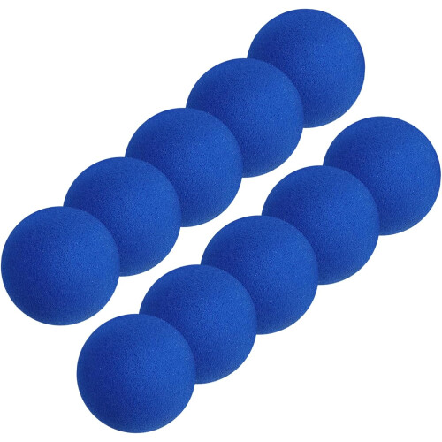 10 bolas de esponja redondas azules para trucos
