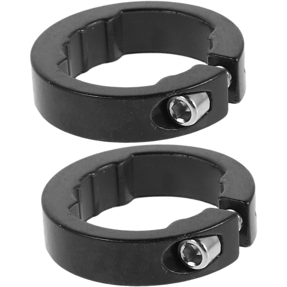 Anillos De SujecióN Para Manillar De Bicicleta, Anillos Para Fijar Los PuñOs Del Manillar De La Bicicleta En Su Lugar, Manillar De Bicicleta Negro-image