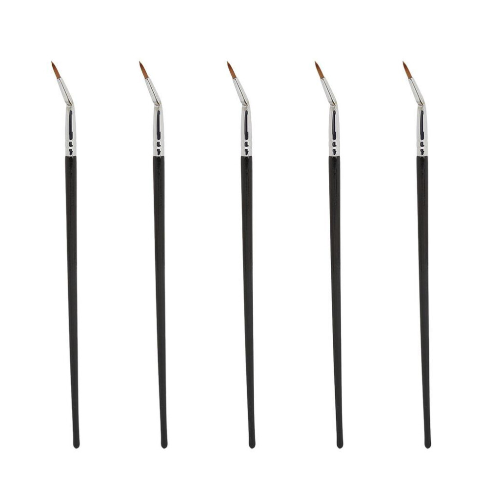 5pcs Bent Eyeliner Brush Multifunctional Makeup Angled Eyeliner Brushes Cosmetic Tool For Concealer
