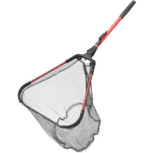 Red de pesca telescópica plegable de aleación de aluminio para uso prolongado.