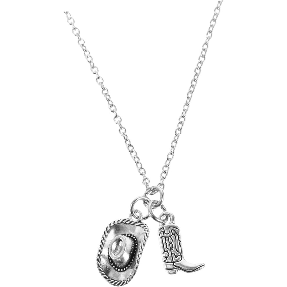 Adorno De Collar Con Bota Y Sombrero Occidental Hecho A Mano Para Una Apariencia Elegante Y Distintiva-image