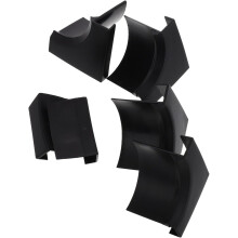 1 juego de accesorios de plástico para billar, carrito de billar, figura de conejo, decoración de primaveracorazón