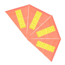 4 banderas de advertencia reflectantes para remolques de bicicleta, protector de forma, para bicicletas de golf, protector de esquinas.