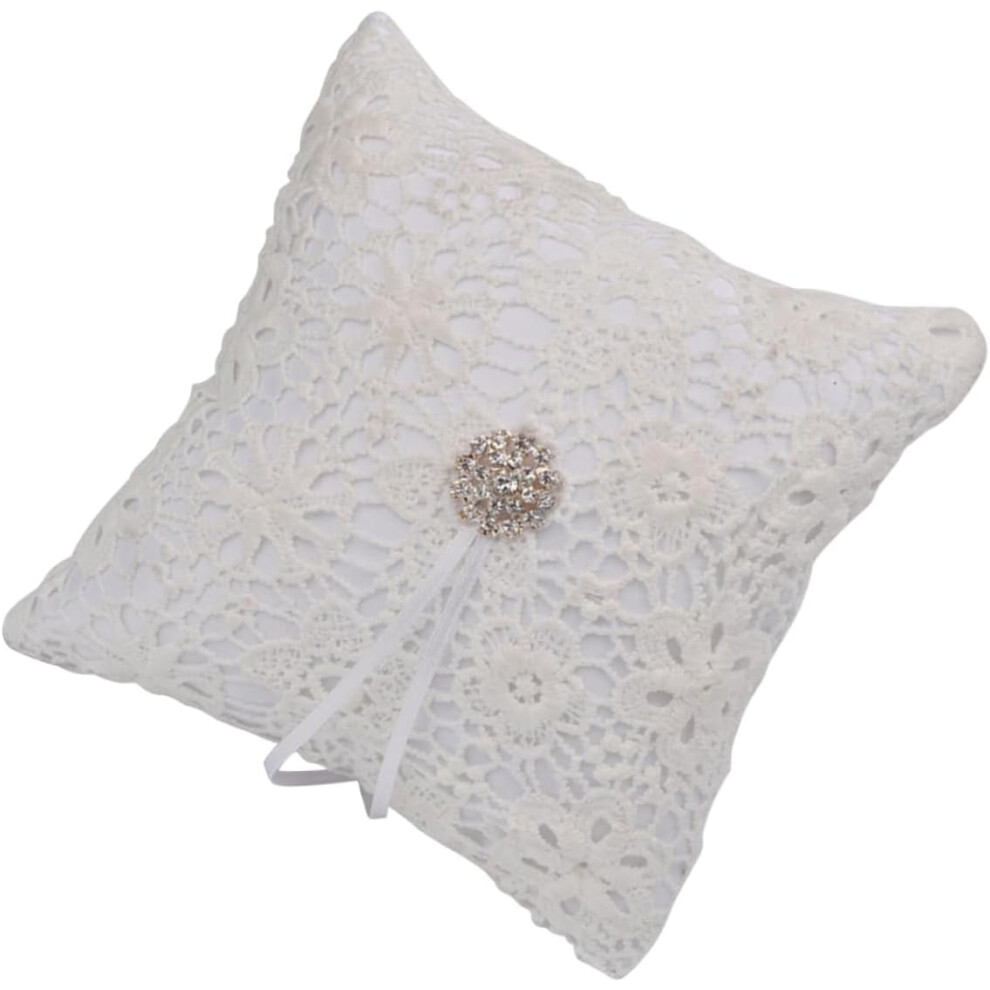 Almohada Para Anillos De Boda, Elegantes Adornos De Cristal Para DecoracióN Nupcial.-image