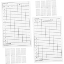 Tarjetas de puntuación de golf, juego de 25 unidades, contador de puntuación de papel recubierto duradero, fáciles de usar y transportar.