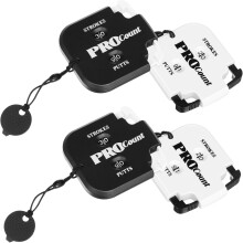 Paquete de 4 contadores de puntuación de golf portátiles, material duradero, tamaño pequeño, gran accesorio para golfistas.