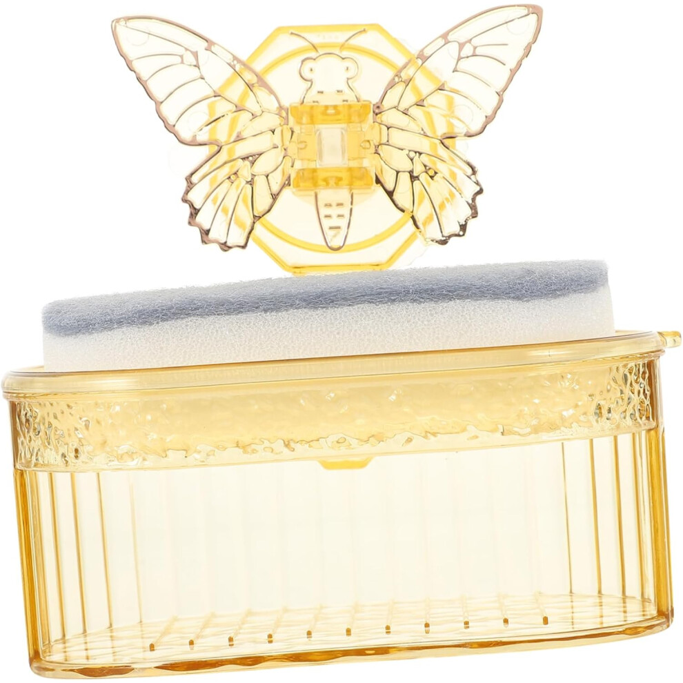 Jabonera Elegante Con Forma De Mariposa Para BañO, Resistente Y Ahorra Espacio.-image