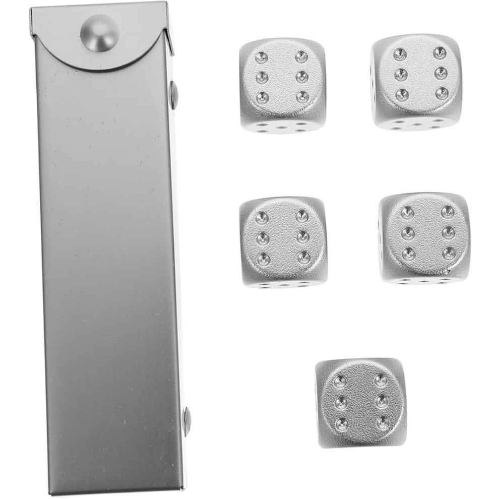 Juegos De Dados Ligeros, PequeñOs Dados De AleacióN De Aluminio Para Manualidades, Para Juegos De Fiesta, Ktv-image