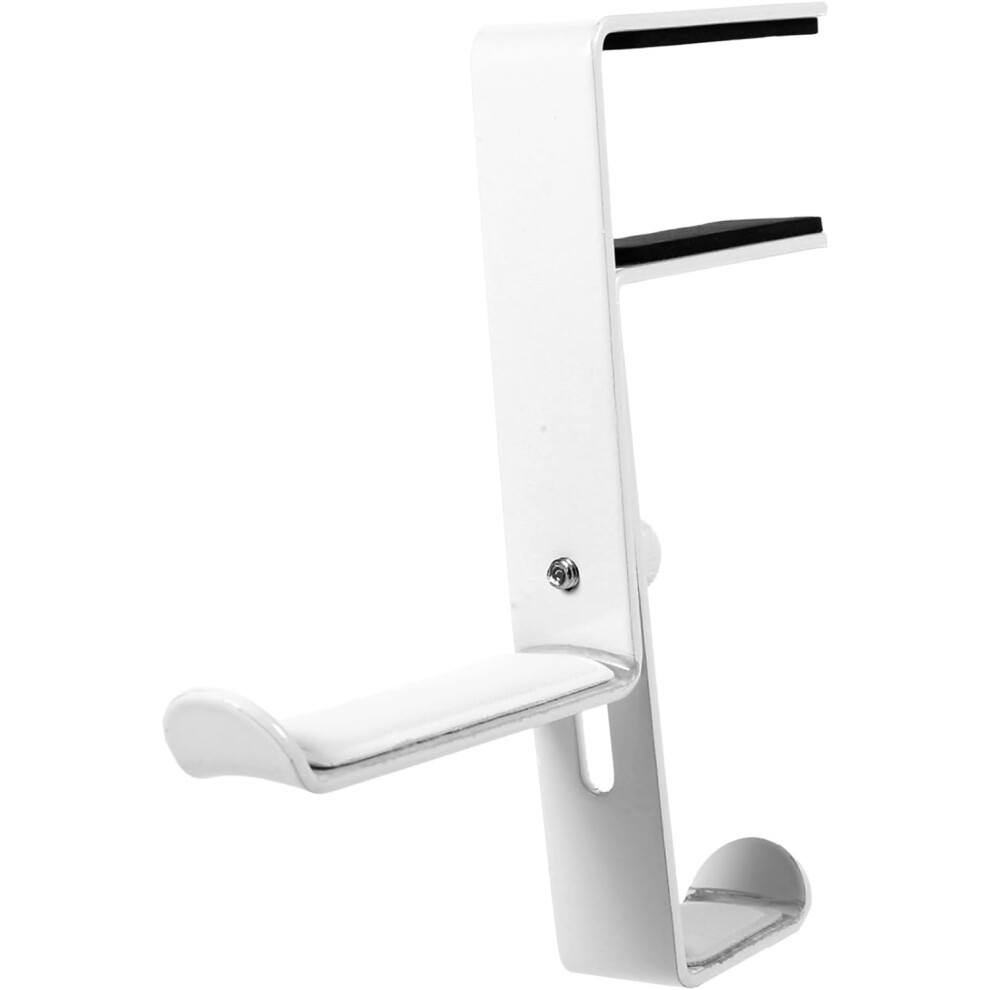 Gancho De Metal Ajustable Para Colgar Auriculares Debajo Del Escritorio.-image