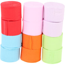 Serpentinas de papel delicadas, 12 rollos de papel crepé para decoración de cumpleaños, bodas y festivales.
