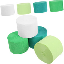 8 serpentinas de papel crepé para decoración de bodas, fiestas de cumpleaños, decoración colgante de pared, con el lema "Orgullo".