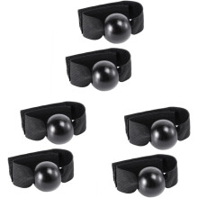 Par de 3 guantes negros para practicar voleibol, correa de mano para voleibol