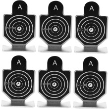 Objetivos de tren de metal robustos, juego de 6 piezas para práctica de tiro para niños y niñas, seguro para jugar