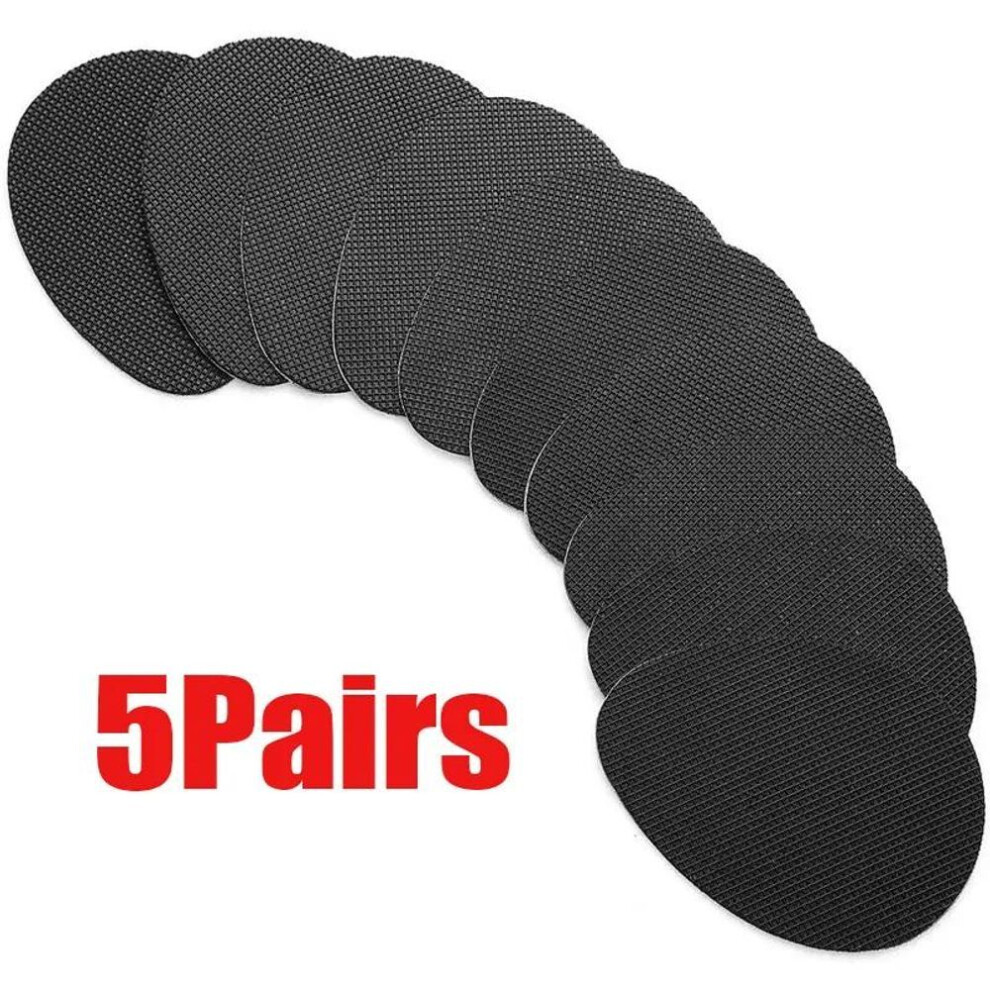 (black, 5 pair) Wear-resistant Non-slip Shoes Mat Self-adhesive Forefoot High Heels Sticker High Heel Sole Protector Rubber Pads Cushion