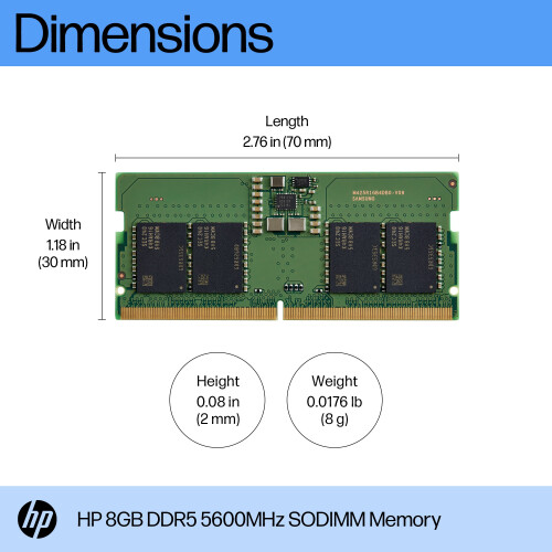 HP HP 8GB DDR5 5600 SODIMM MEMORY 1