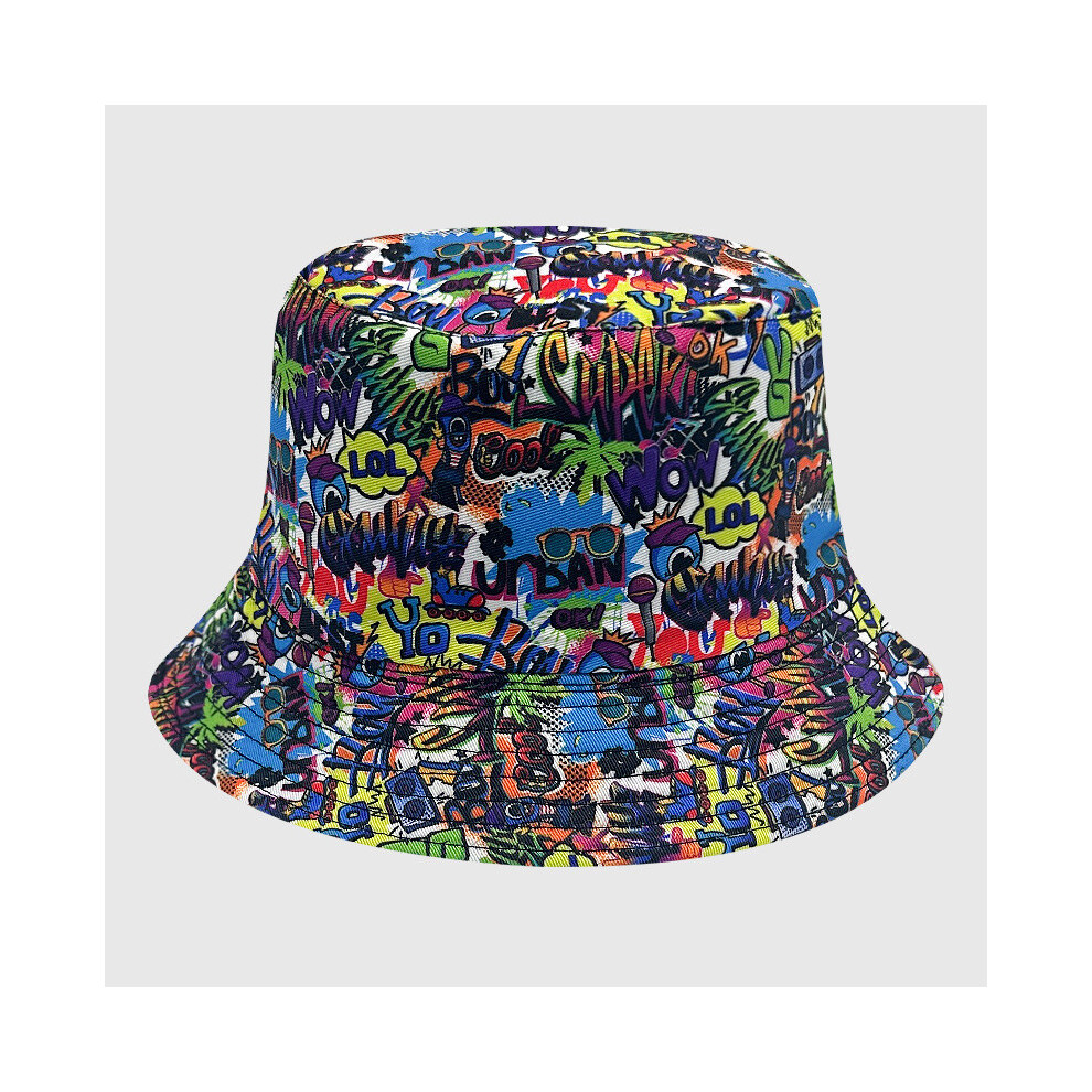 (Style 7) Tie Fisherman Dye Hat Uv Protection Assorted Colors Print Butterfly Cap Leaf Cat-image-OPC-PGKYDTR-NEW