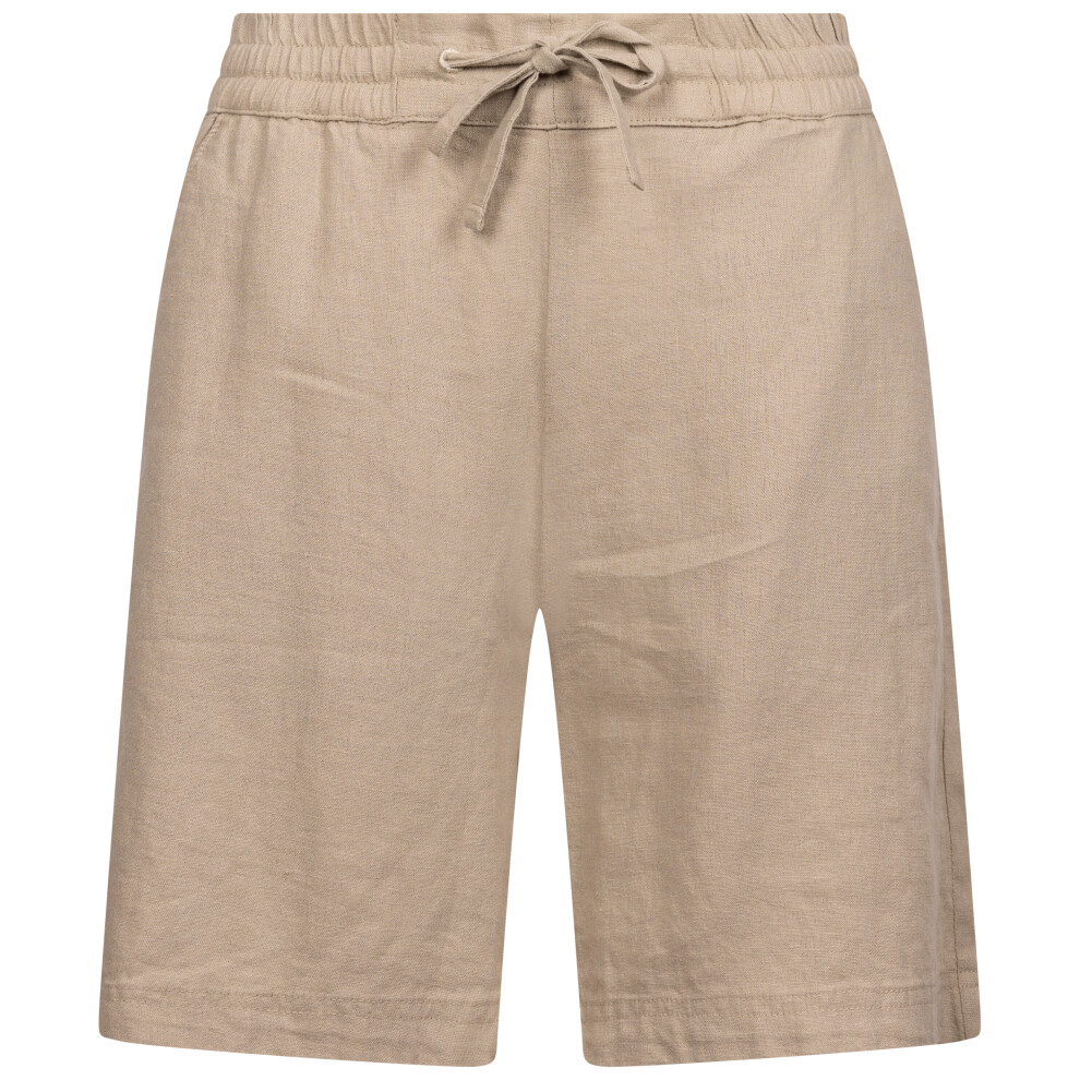 (L, Dark Mushroom) Ladies Shorts 2 Pockets Drawstring Trespass Reenie