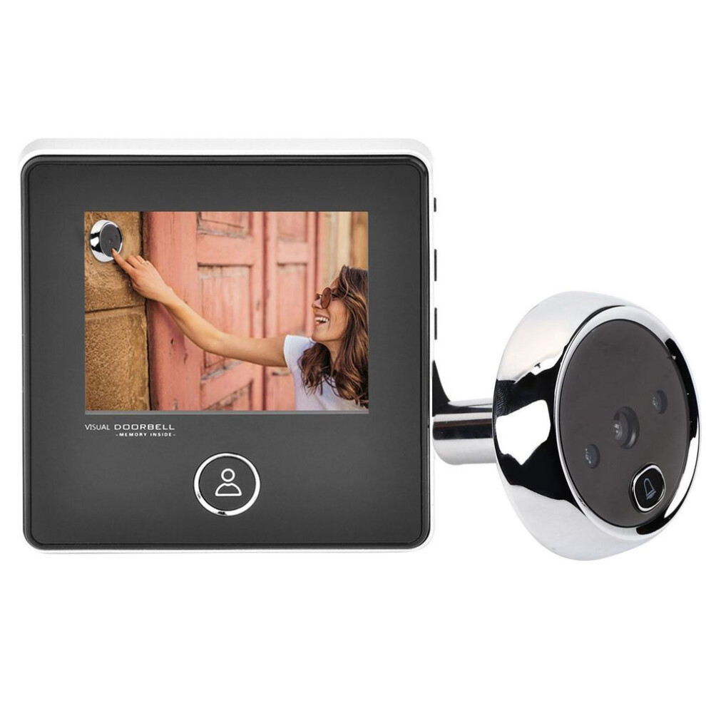 2.8 Inches Tft Lcd Screen Smart Peephole Visual Doorbell With 1mp Ir Night Vision Camera