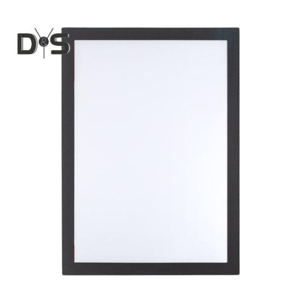 (black, A4) Magnetic Picture Frame Wall Mount Self-adhesive Photo Frame A3/ A4 Size Document Holder Display Frame For Wall Door Window Refrigerator