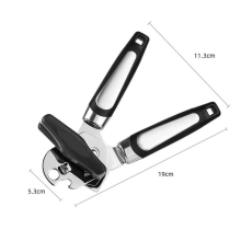 (black) Multifunctional Stainless Steel Can Opener Tin Man