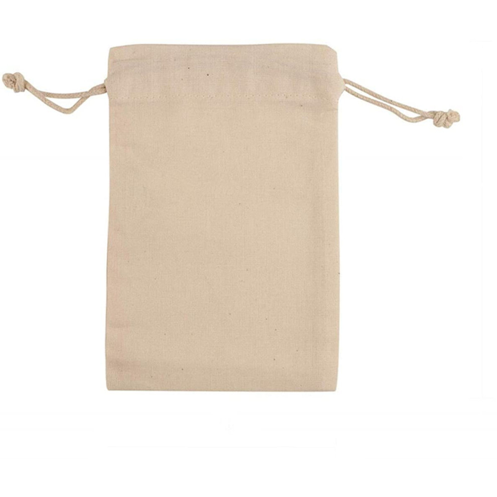 Bolsas De Algod N Kupoo 50PS, Bolsas De Muselina Con Cord N Para Recuerdos De Boda (10 X 14 Cm)-image