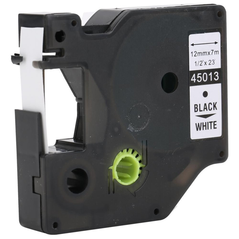 Laminated Label Tape Label Maker Color Tape Black On White 12mm For Dymo Lm-160280