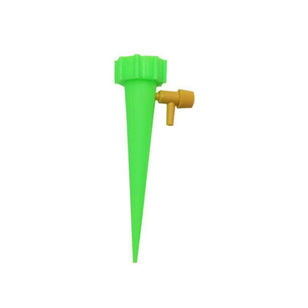 (green) 10pcs Automatic Water Dropper Pp Irrigation Waterer With Adjustable Valve For Household Plants