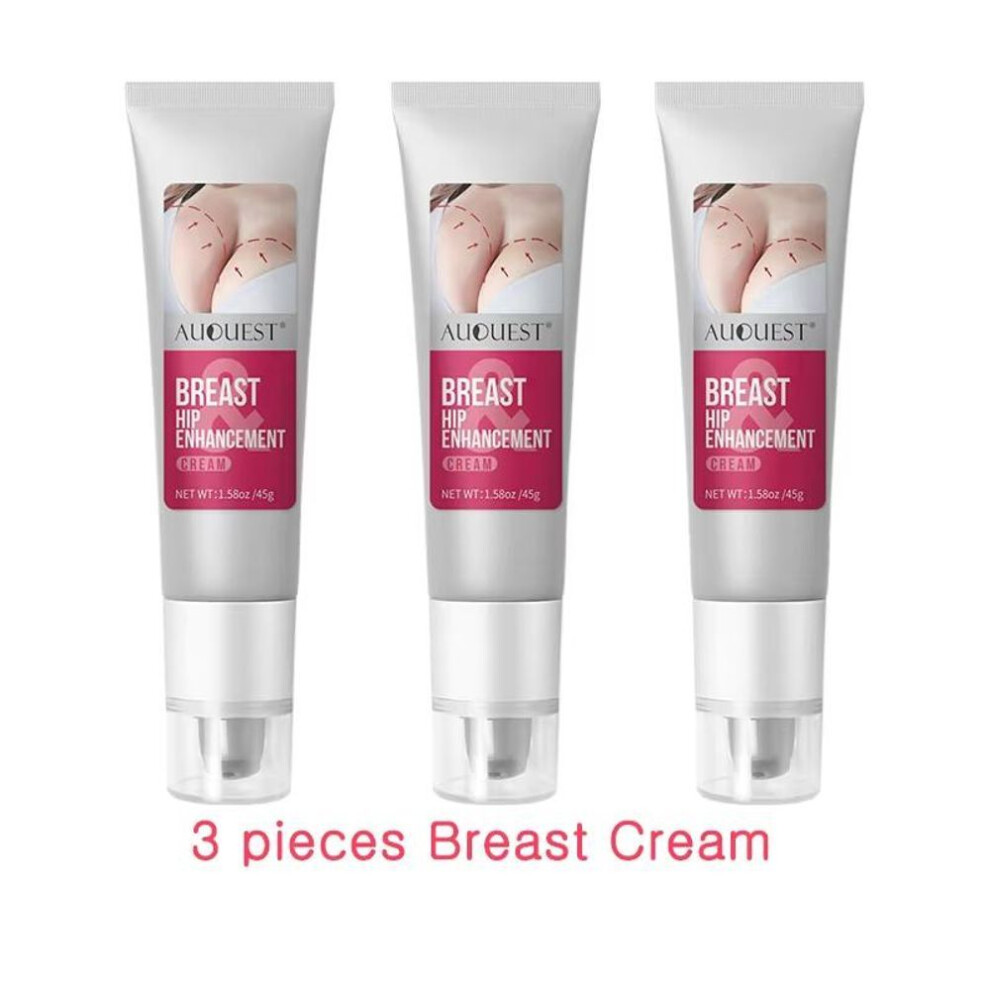 (pink, 3 Pieces) Breast Enlargement Cream Essential Oil Fast Growth Increase Buttocks Bigger Enhance Massage Bust Enlarging for Women Body Care