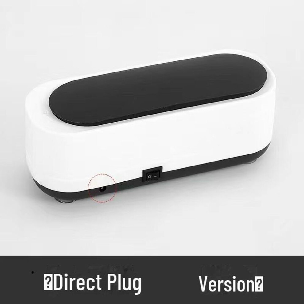 (as the picture, Direct Plug) Multifunctional Mini Vibration Cleaner for Household, Jewelry, Braces, and Contact Lenses